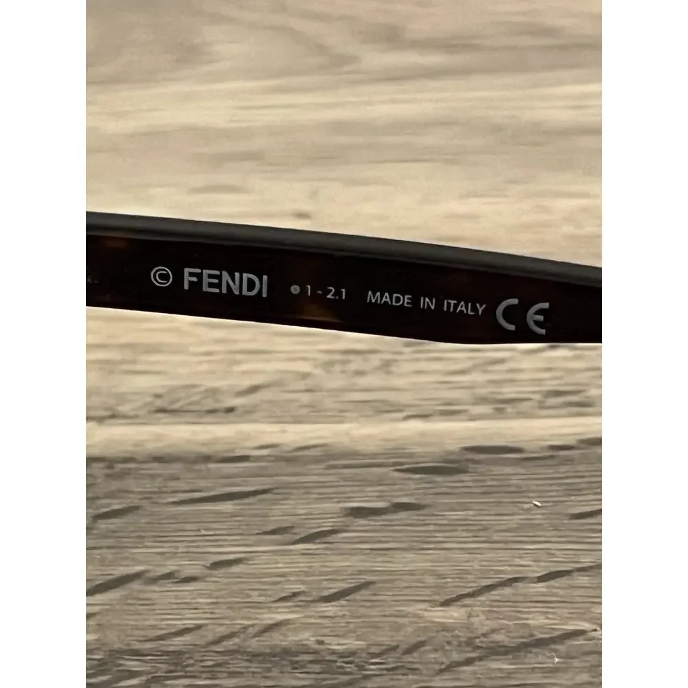 Fendi Aviator Sunglasses Havana Tortoise Ff Logo Fe40026U 52A